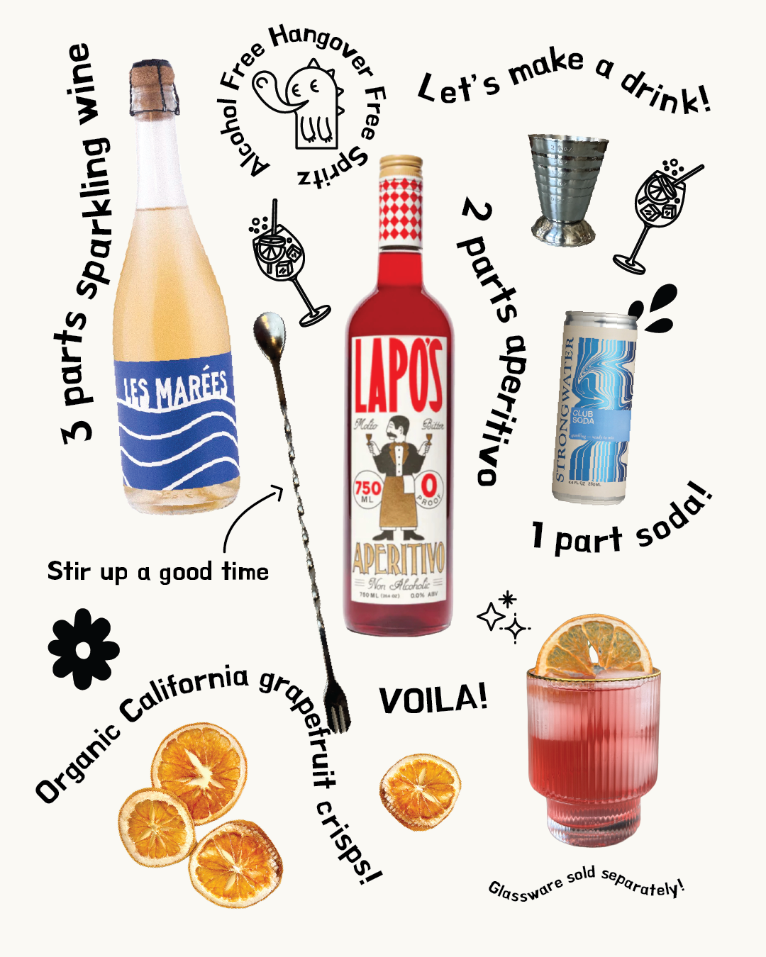 N/A Italian Spritz Kit Gift Set (Alcohol-Free!)