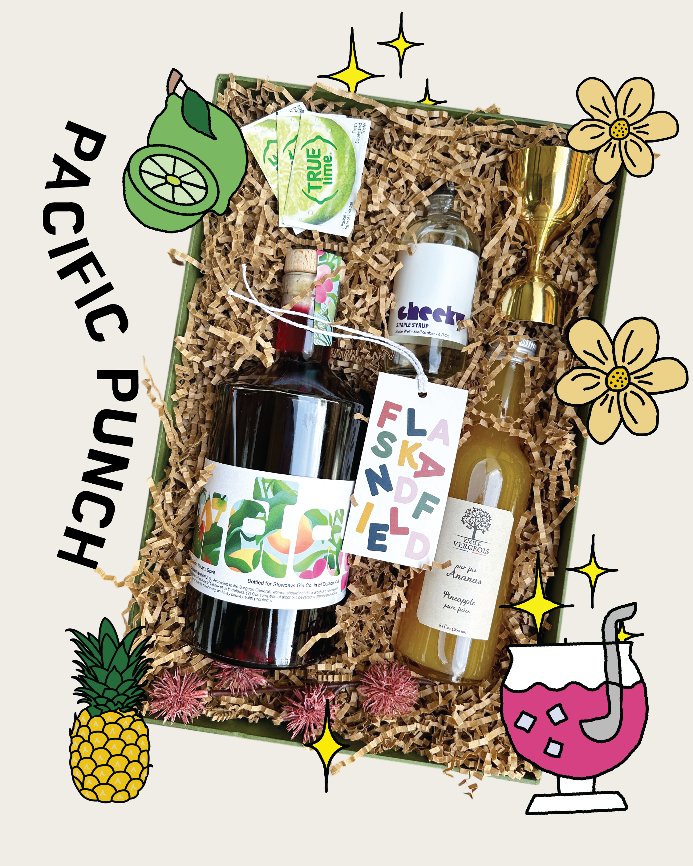 Mixed Juice ＆POWER & AWARD セット Pacific Punch Cocktail Gift Set – Flask & Field