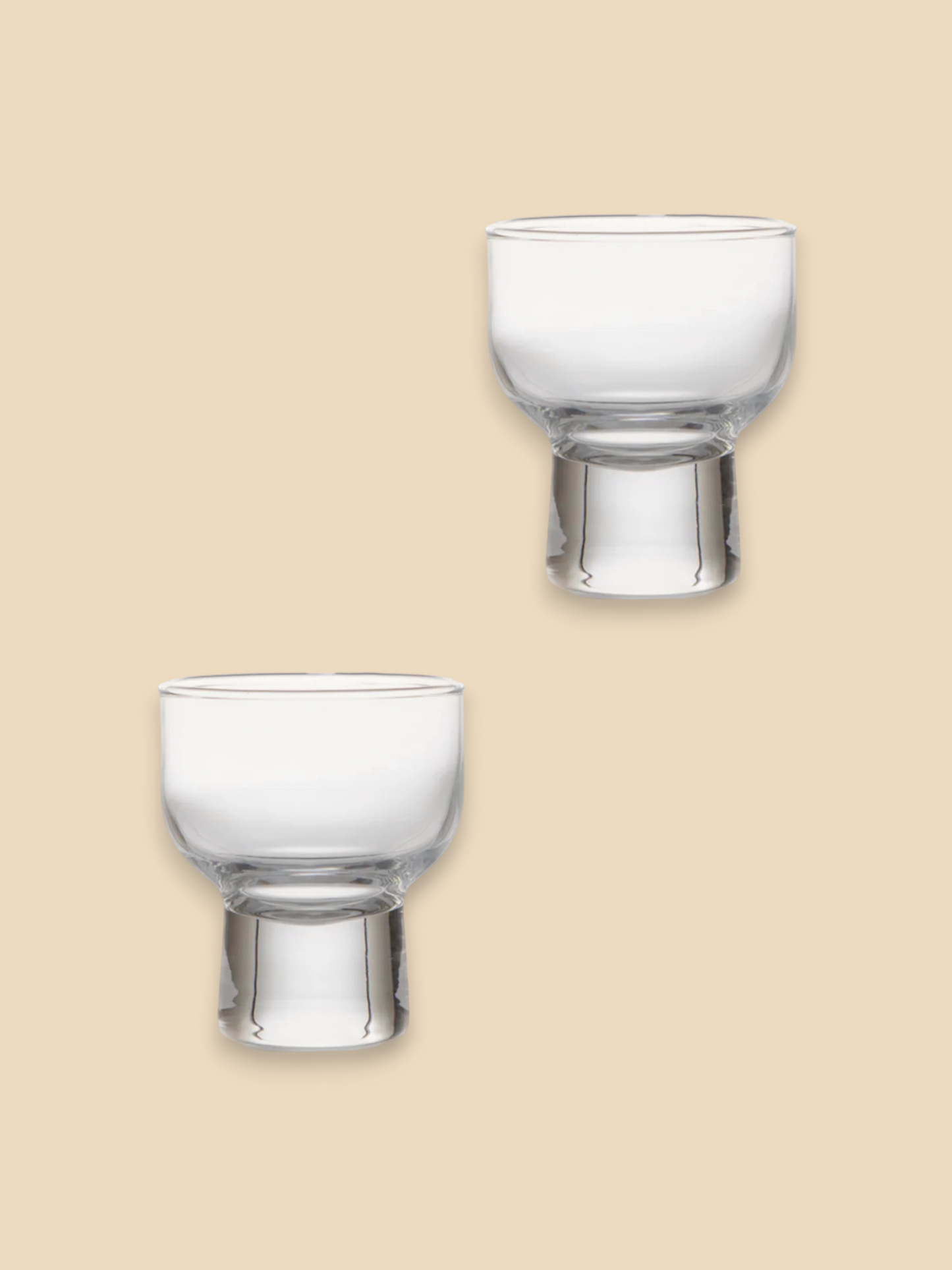 Japanese Footed Sake Cups (Set of 2)