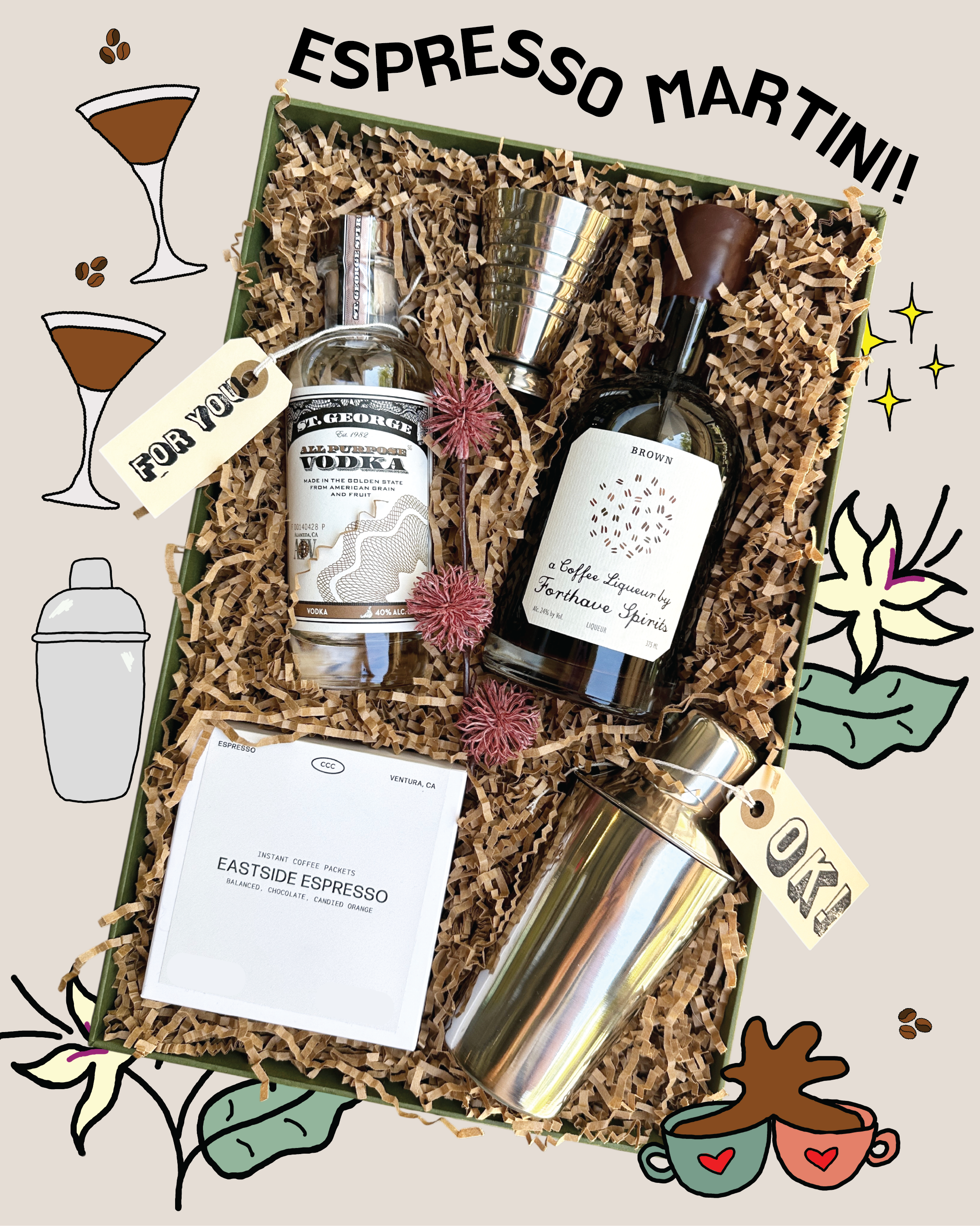 The Espresso Martini Cocktail Kit Gift Set – Flask & Field