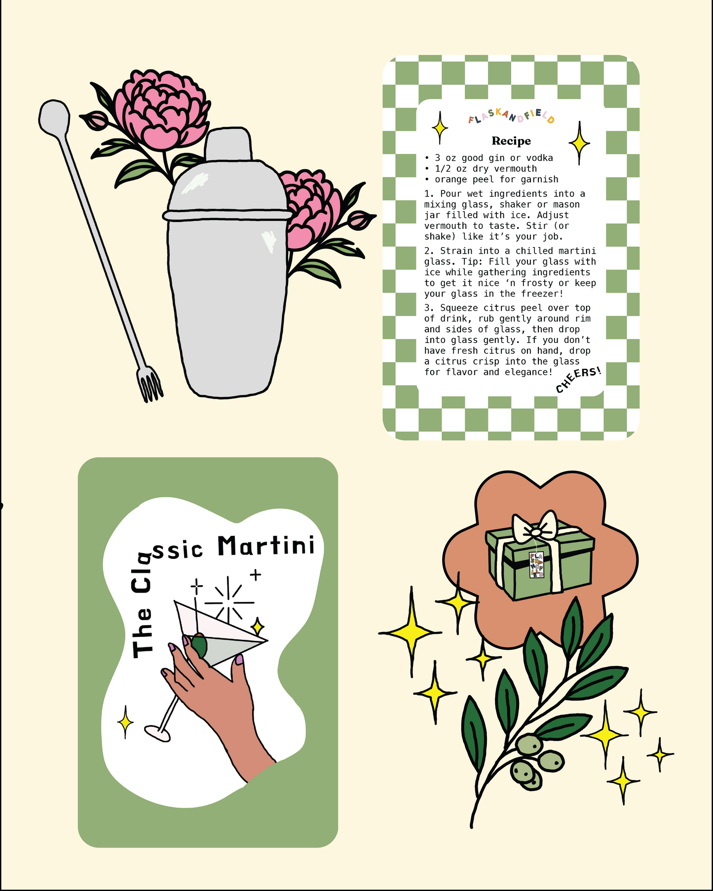 The Classic Gin Martini Gift Set