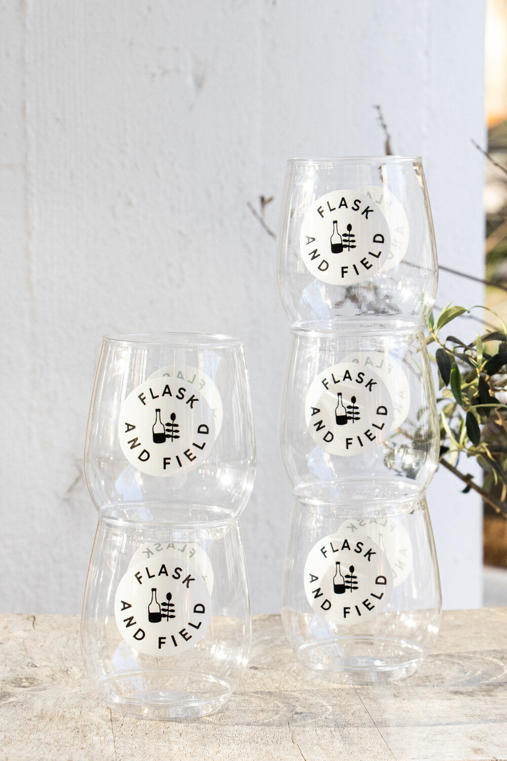 Flask & Field Reusable Stacking Outdoor Glasses