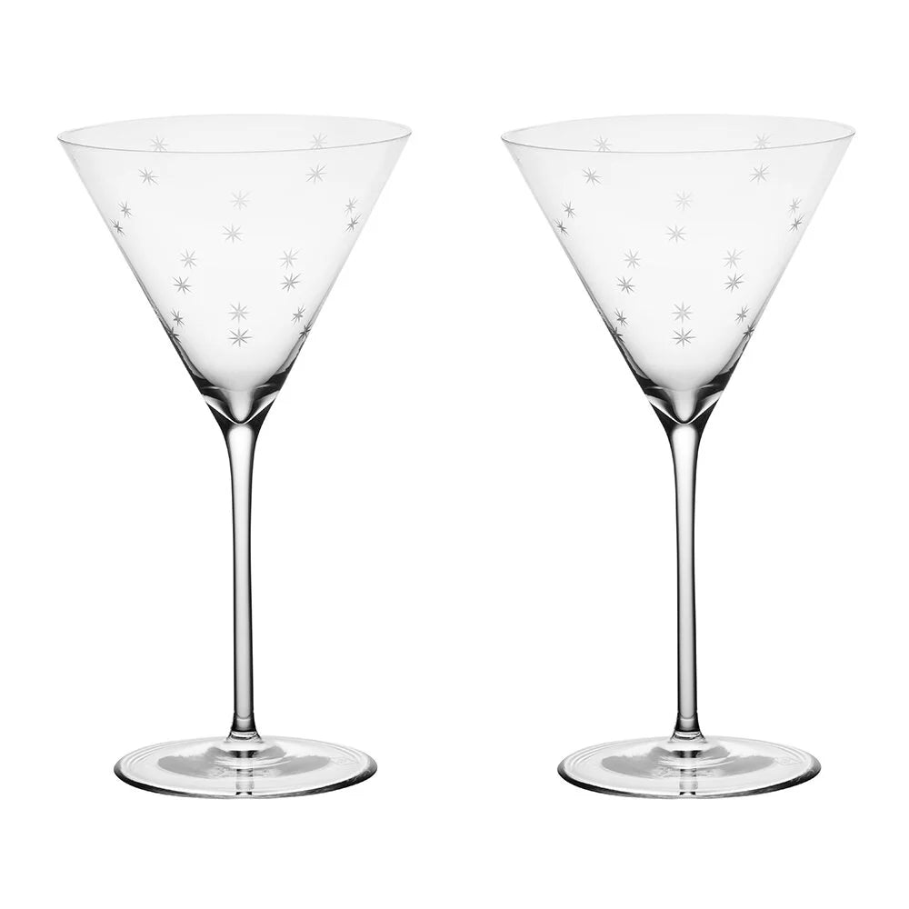 Richard Brendon Star Collection Martini Glass (Set of 2)