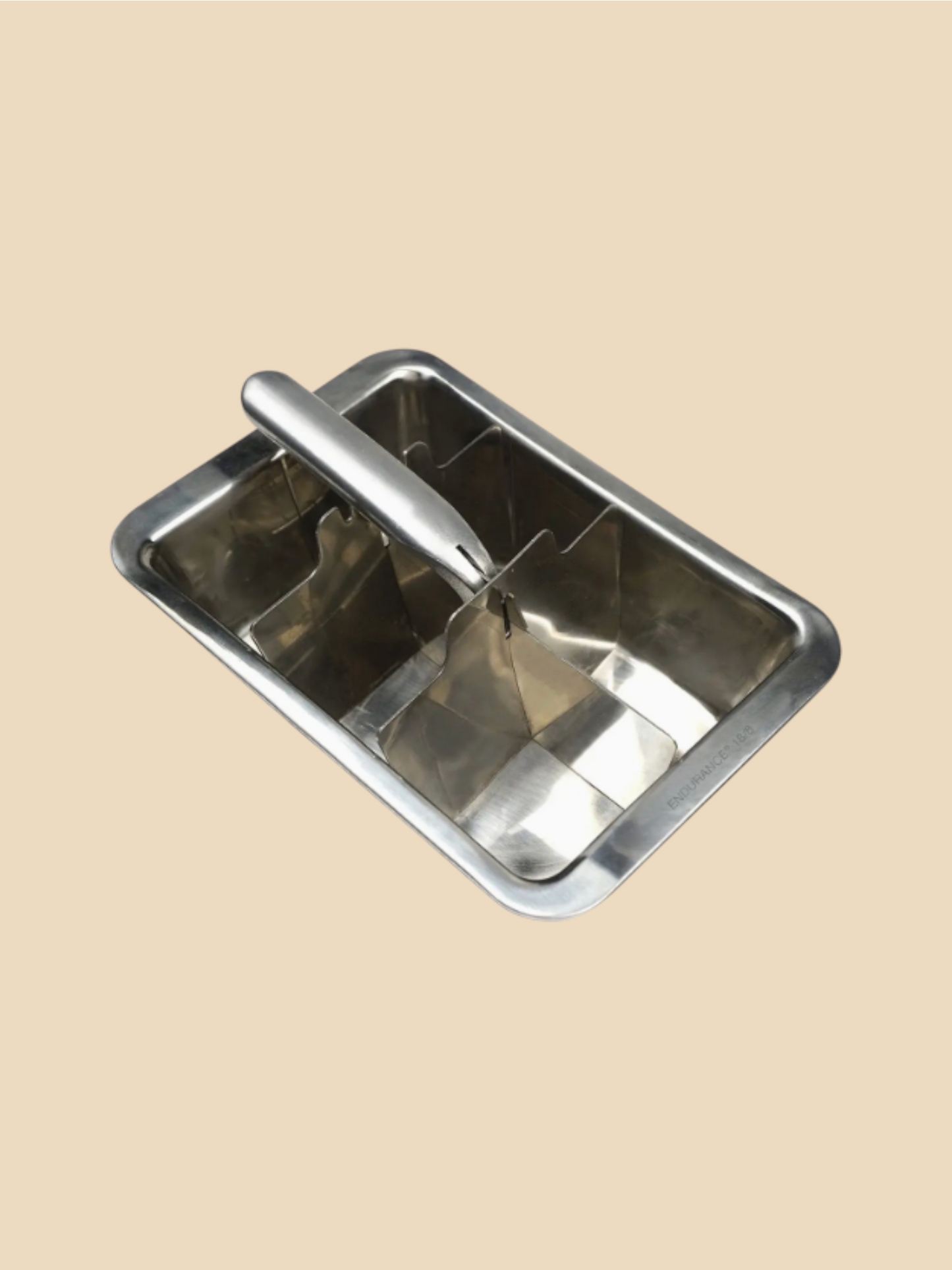 Stainless Steel Ice Cube Tray (Large Cubes)