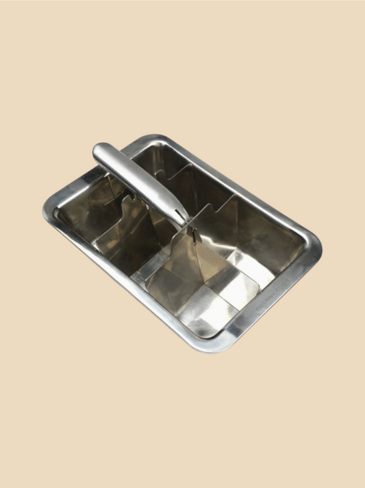 Stainless Steel Ice Cube Tray (Large Cubes)