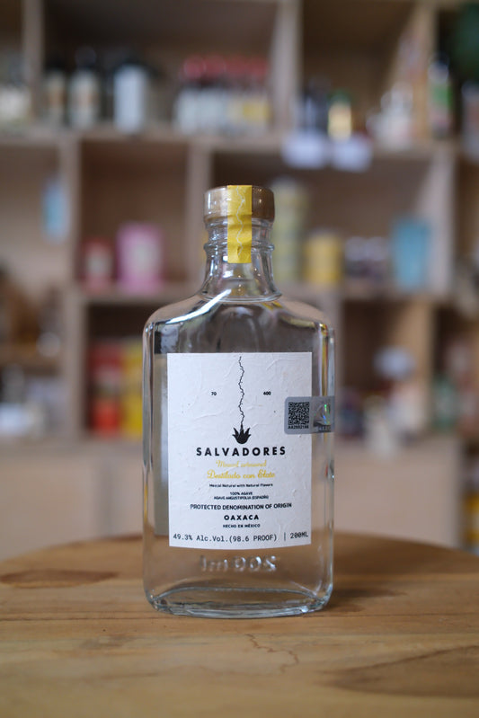 Salvadores Mezcal Artisanal Destilado Con Elote *Limited 200mL Flask*