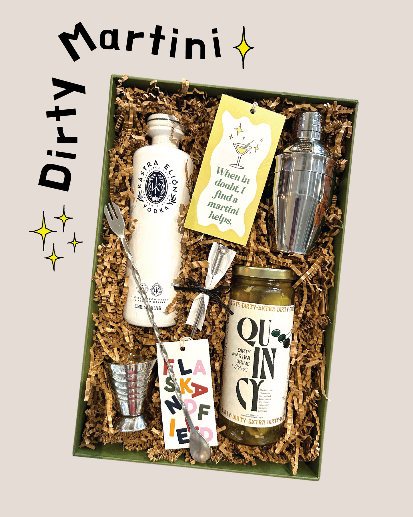 The Dirty Martini 🍸 Cocktail Gift Set