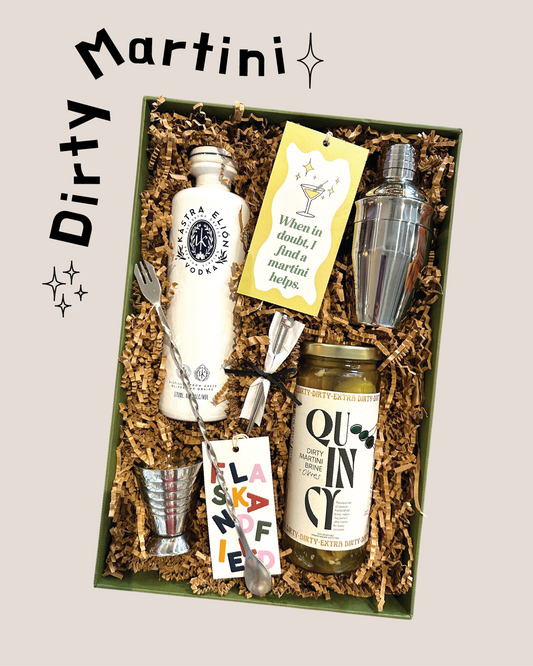 The Dirty Martini Cocktail Gift Set