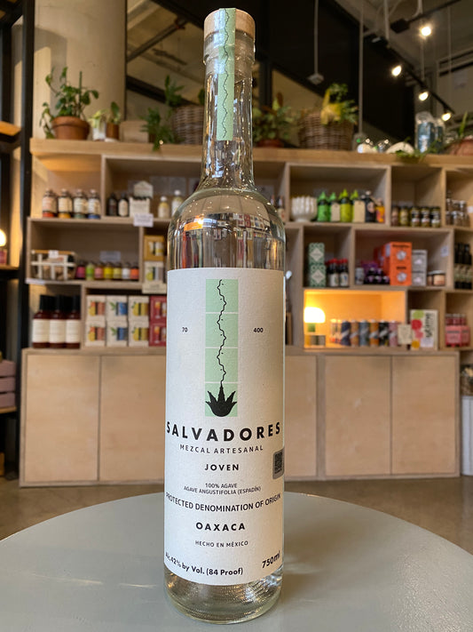 Salvadores Mezcal Artesanal Espadin Joven 750mL