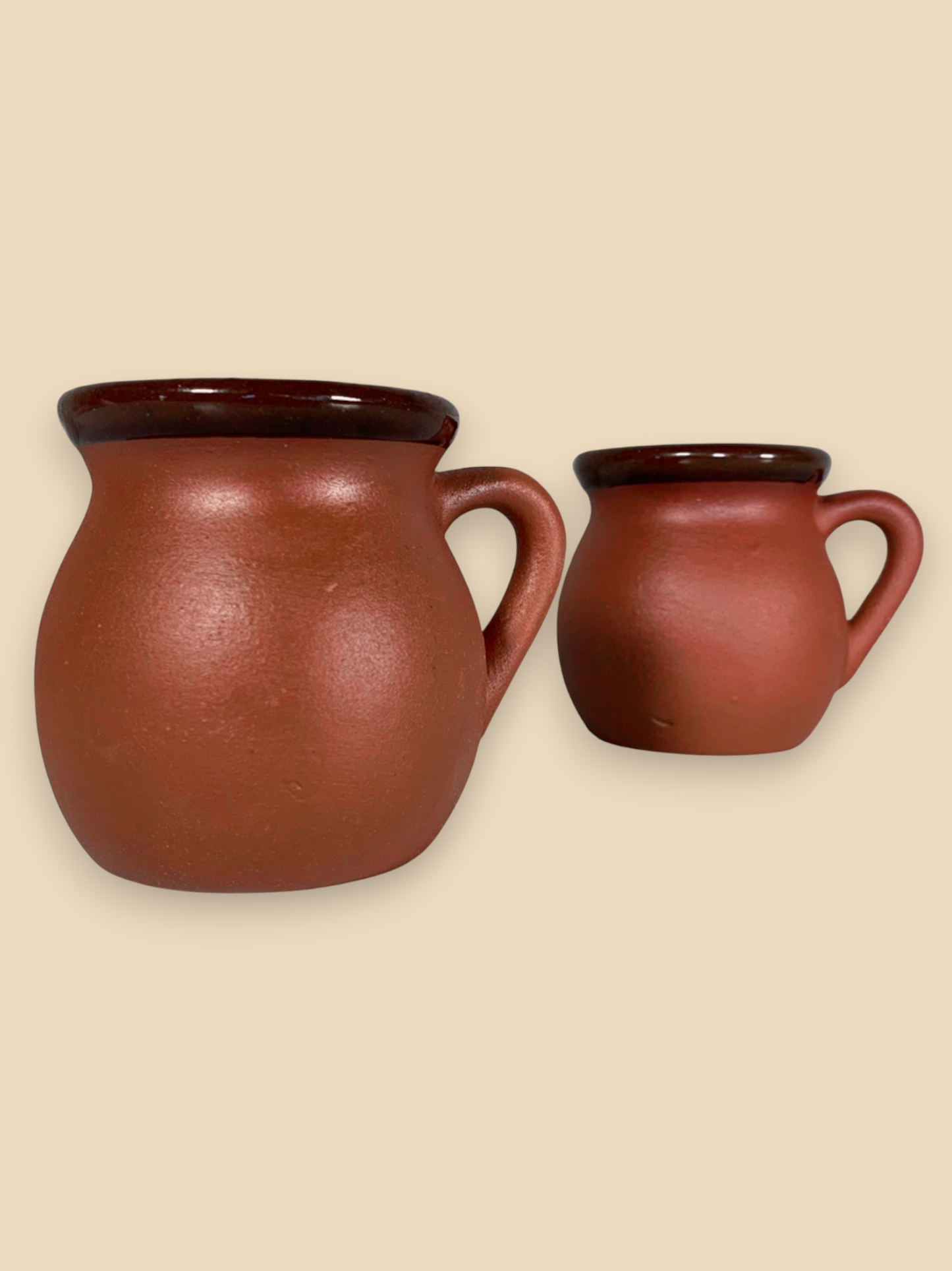 Authentic Mexican Clay Hot Chocolate Mug (Set of 2)