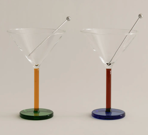 Sophie Lou Jacobsen Piano Martini Glass Set of 2
