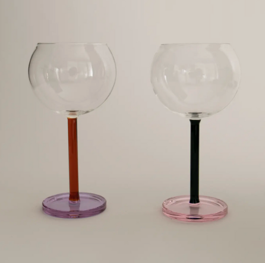 Sophie Lou Jacobsen Bilboquet Wine Glasses Set of 2