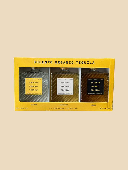 Solento Organic Tequila 3-Pack Gift Set