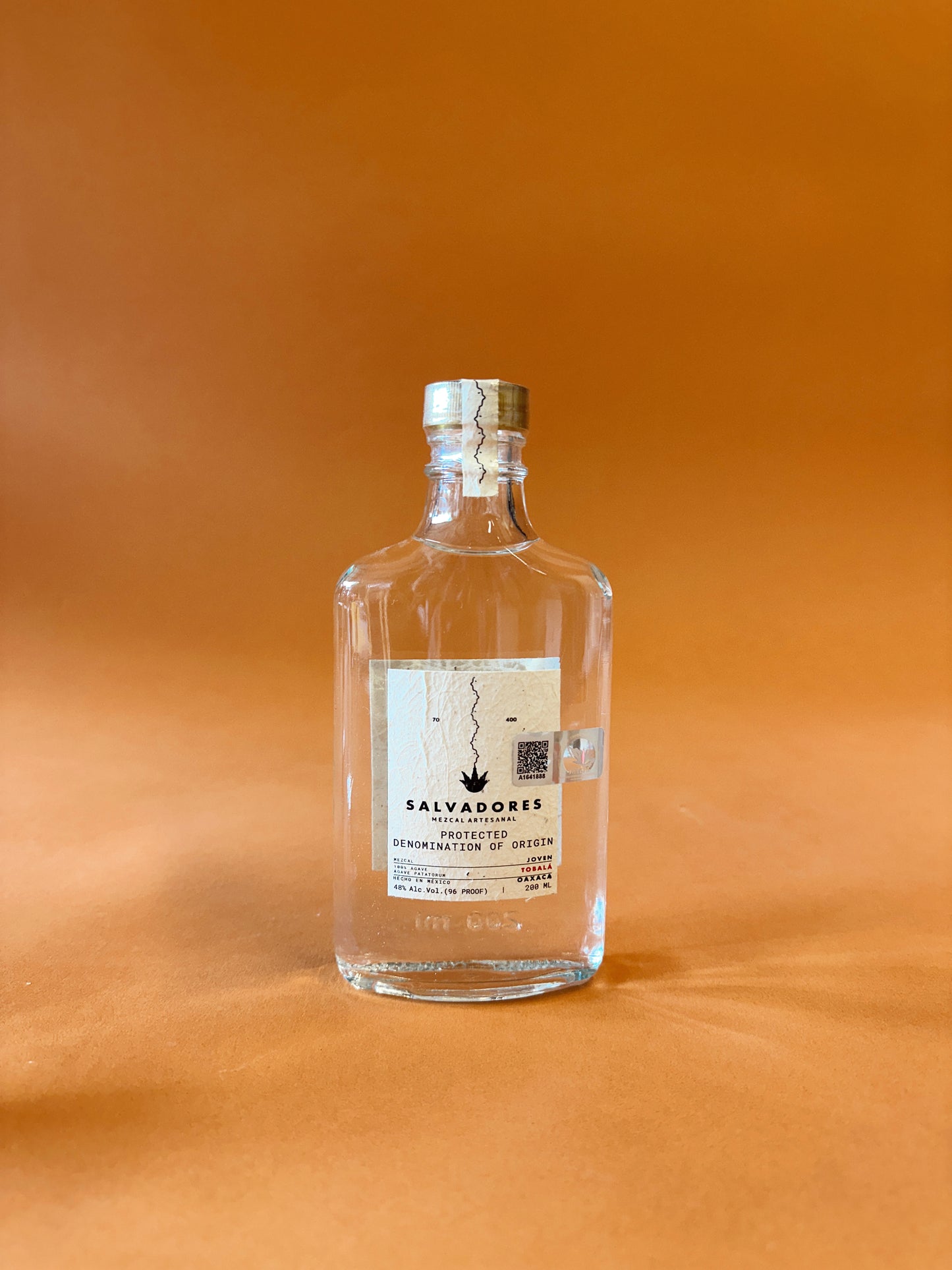 Salvadores Mezcal Artesanal Tobalá Joven