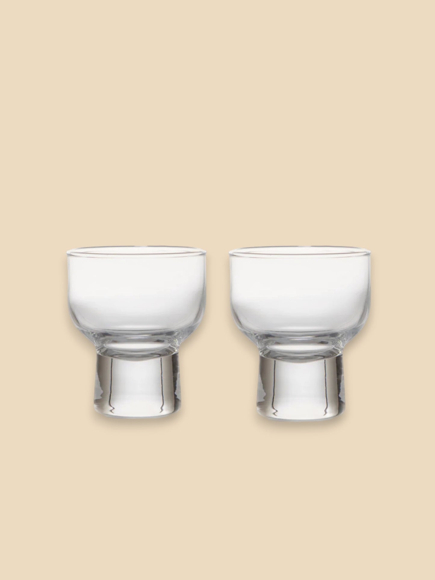 Japanese Footed Sake Cups (Set of 2)