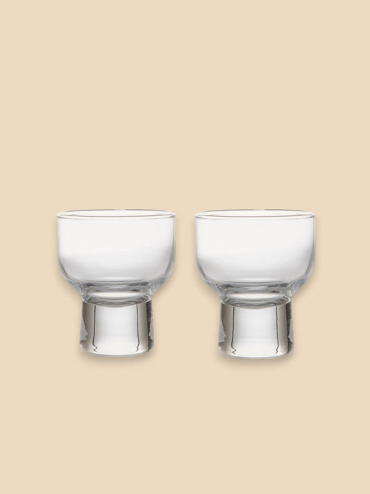 Japanese Footed Sake Cups (Set of 2)