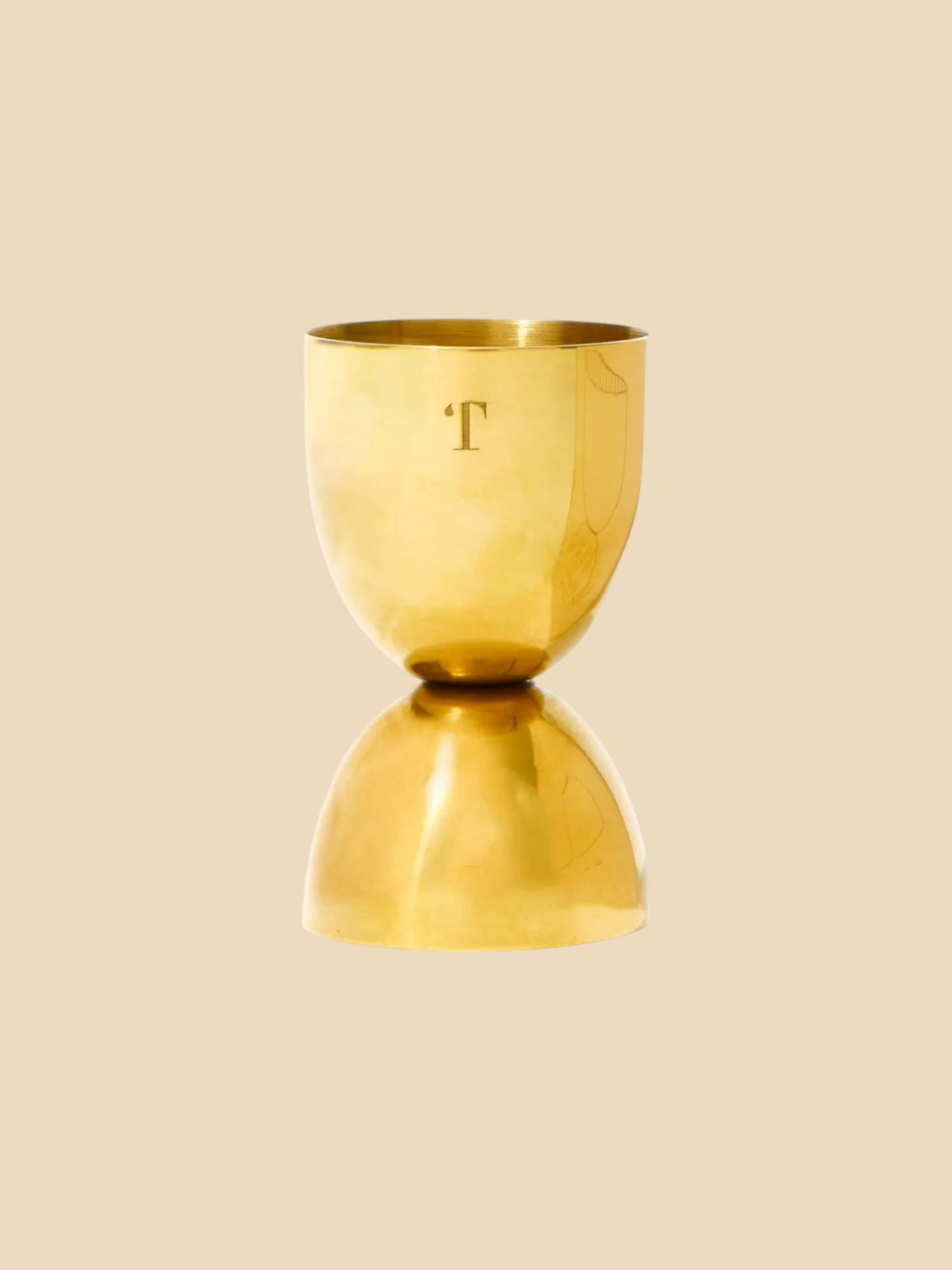 Ergonomic Brass Cocktail Jigger