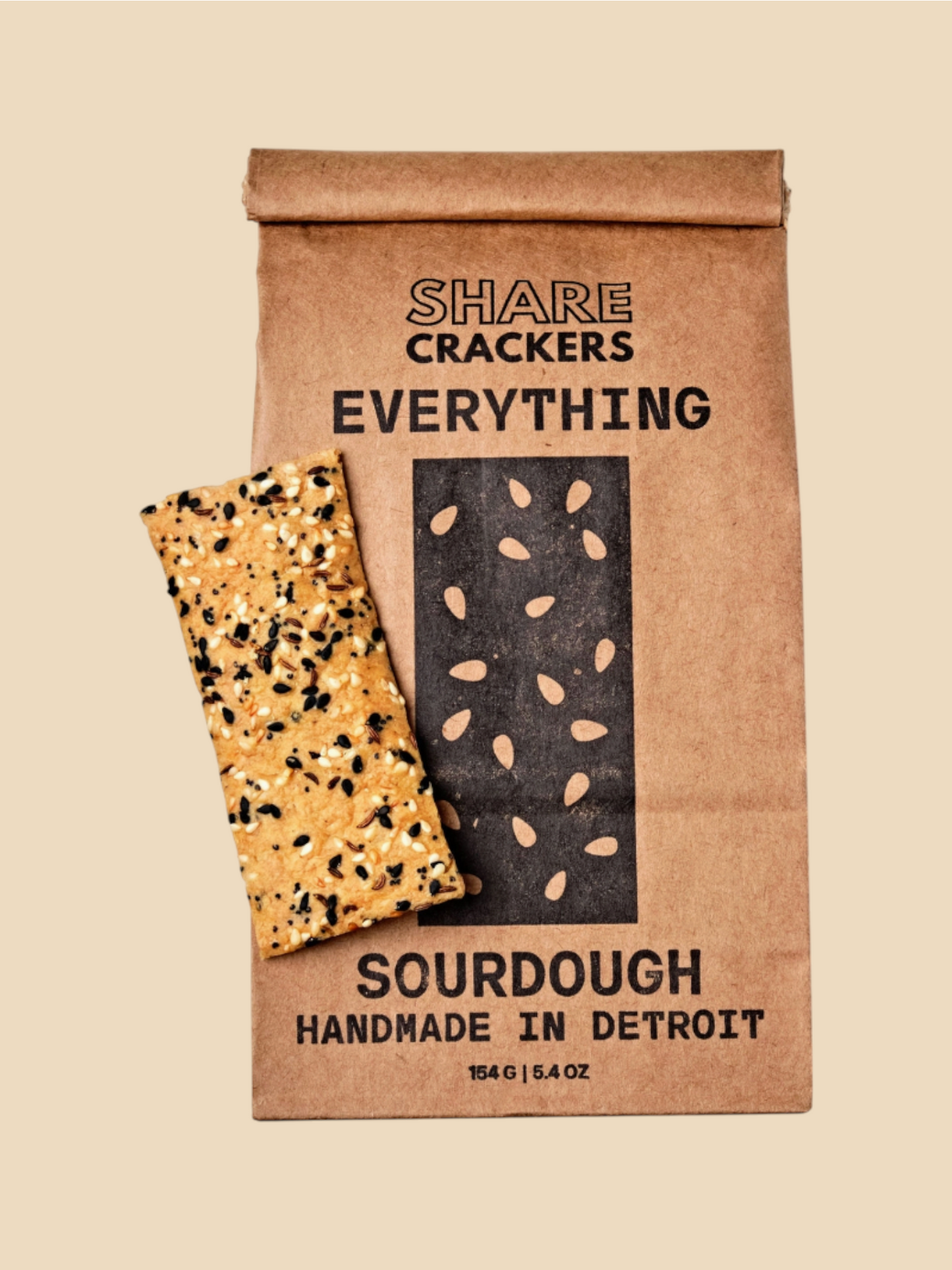Share Crackers Everything Sourdough